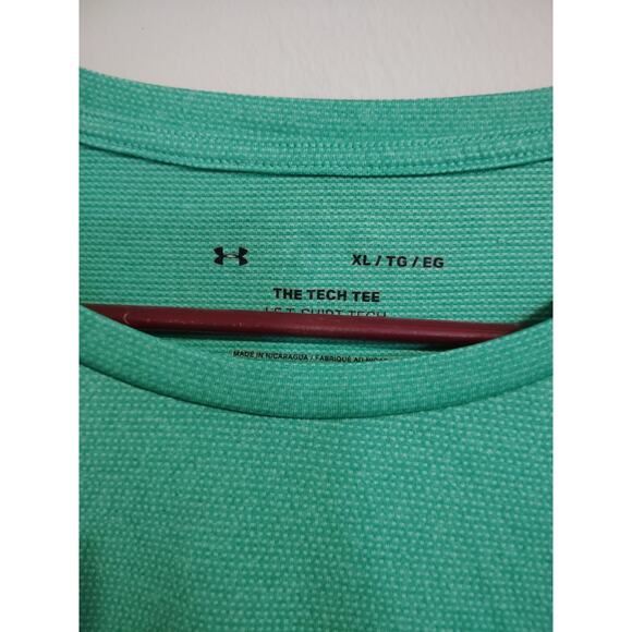 Under Armour Tech 2.0 Men's Short Sleeve Tee Shirt Neon Green Loose Fit Size XL - Picture 3 of 4